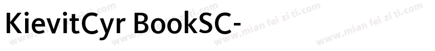 KievitCyr BookSC字体转换